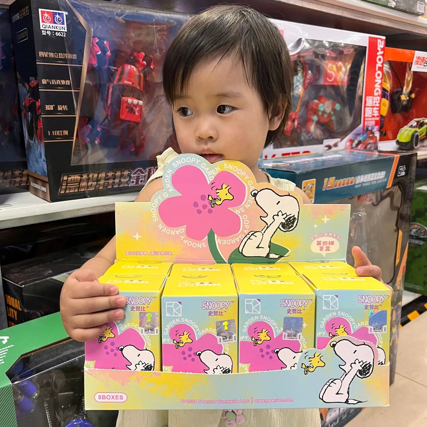 Genuine Snoopy Blind Box Puzzle — Cartoon Scene Building Block Ornaments for Children, Assembled Gift Toy