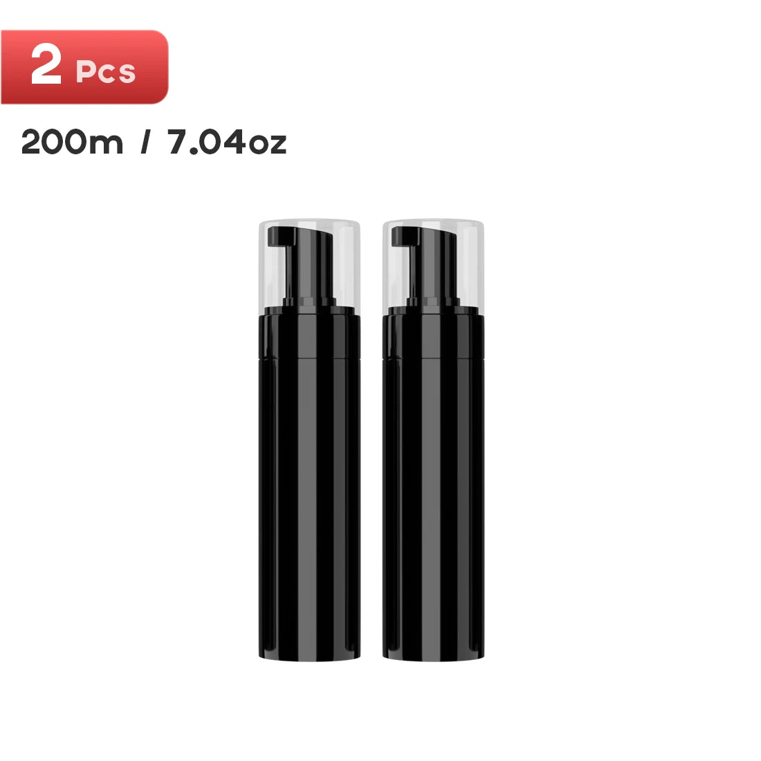 100/200/250ml Plastic Foaming Bottle – Pump Dispenser for Shampoo, Lotion, Shower Gel & Cosmetic Liquids