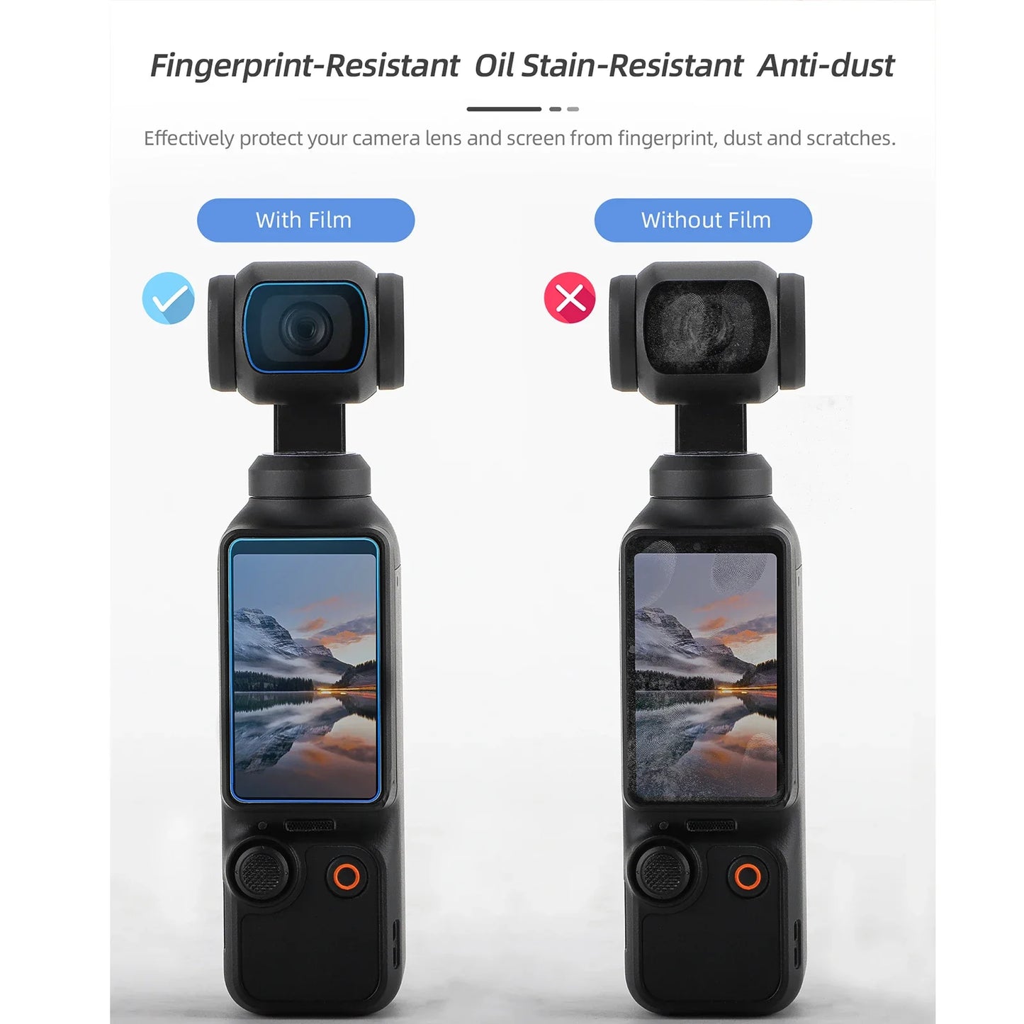 Tempered Glass for DJI Osmo Pocket 3 – HD Screen & Lens Protector Set, Explosion-Proof Accessories