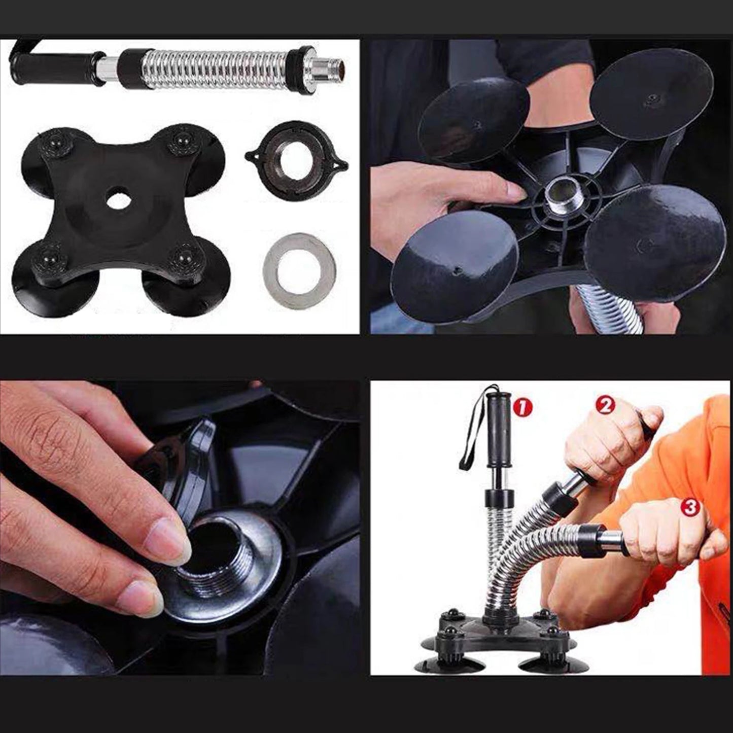 Arm Wrestling Trainer — 4 Suction Cup Heavy-Duty Forearm & Wrist Muscle Developer for Strength Training