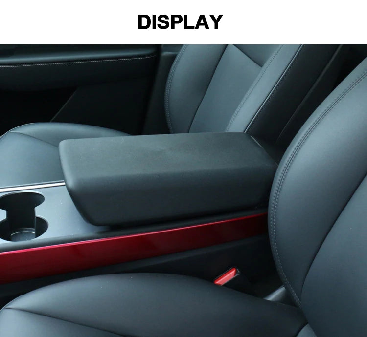 Armrest Box Protective Cover – TPE Center Console Pad for Tesla Model 3 2023 & Model Y HW4.0 Accessories