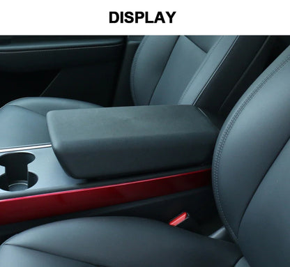 Armrest Box Protective Cover – TPE Center Console Pad for Tesla Model 3 2023 & Model Y HW4.0 Accessories