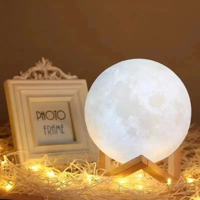 LED Galaxy Moon Night Light - DIY Warm Light for Bedroom Decoration, Perfect Birthday Gift for Girls, Boys, and Women