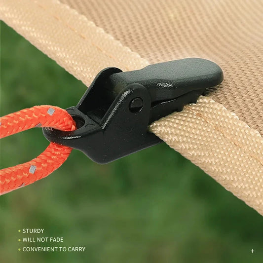 Camping Tent Clips – Anti-Wind Crocodile Clamps for Tarpaulin & Tent, 10/20/50PCS Outdoor Hooks