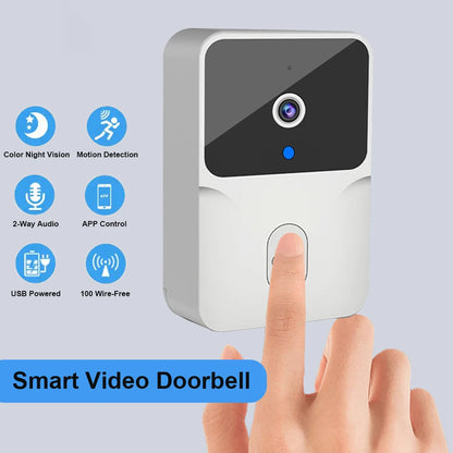 WiFi Video Doorbell — Wireless HD Camera, IR Alarm, Smart Home Intercom Security Doorbell