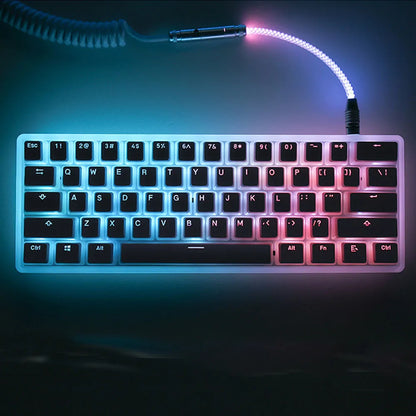 104 Keys Pudding Theme Keycap Set - OEM Profile ABS PBT Double Shot Keycaps for MX Switch Mechanical Keyboard, RGB Backlit