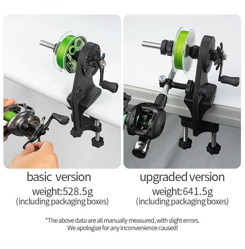 LINNHUE Lightweight Fishing Line Winder Spooler – Antirust Sturdy Tool for Spinning & Baitcasting Reels, Fishing Accessories