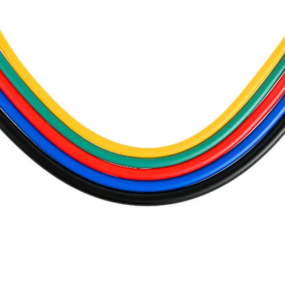 11Pcs Elastic Resistance Bands Set for Fitness, Bodybuilding & Home Gym Workouts