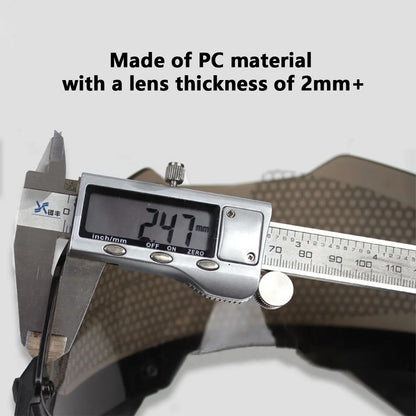 Tactical FAST Helmet Half Face Mask with Flip Goggles – Airsoft, Paintball, and Hunting Gear Accessories