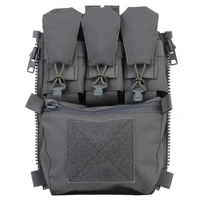 Assault Adapt Banger Back Panel Zip-On Rear Pack – Tactical Vest FCPC V5 Plate Carrier Accessories Bag with GP Pouch & Multitools Pocket