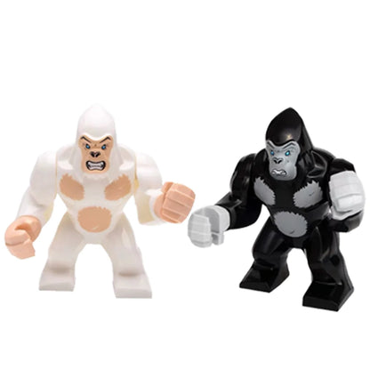 MOC Animal Scene Building Blocks – Zoo & Wildlife DIY Toy Bricks with Ducks, Cats, Dogs, Penguins, Eagles, Wolves, Bears, Deer, Sharks, Snakes, Mice, Sheep (K055)