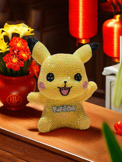 Hot Sale DIY Anime Piggy Bank – Cartoon Melody & Hello Kitty Diamond Stick Figurine Model Gift Statue Doll