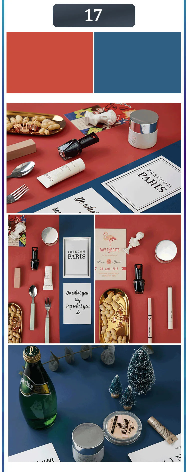 Photography Backdrops 57x87cm – Double-Sided Solid Color Photo Background for Studio, Newborn & Product Photography