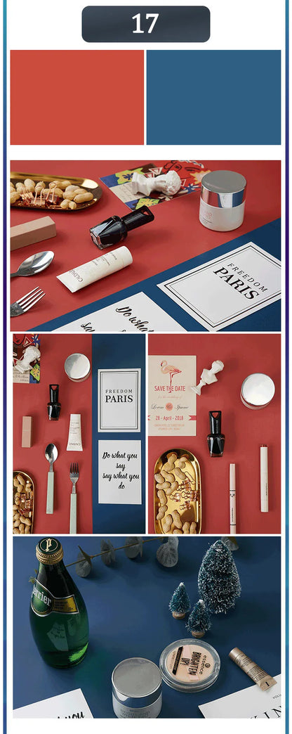 Photography Backdrops 57x87cm – Double-Sided Solid Color Photo Background for Studio, Newborn & Product Photography