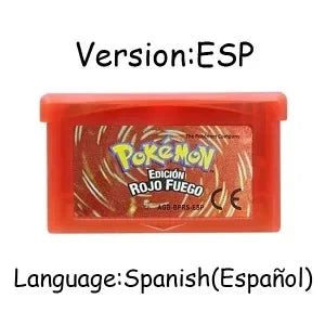GBA Pokémon 32-Bit Game Cartridges – Emerald, FireRed, LeafGreen, Ruby & Sapphire, Multi-Language