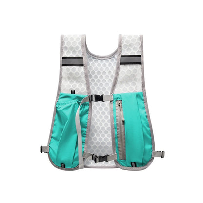 Lightweight Reflective Running & Biking Vest – Hydration Pack with Water Bottle Holder & Phone Storage Chest Bag