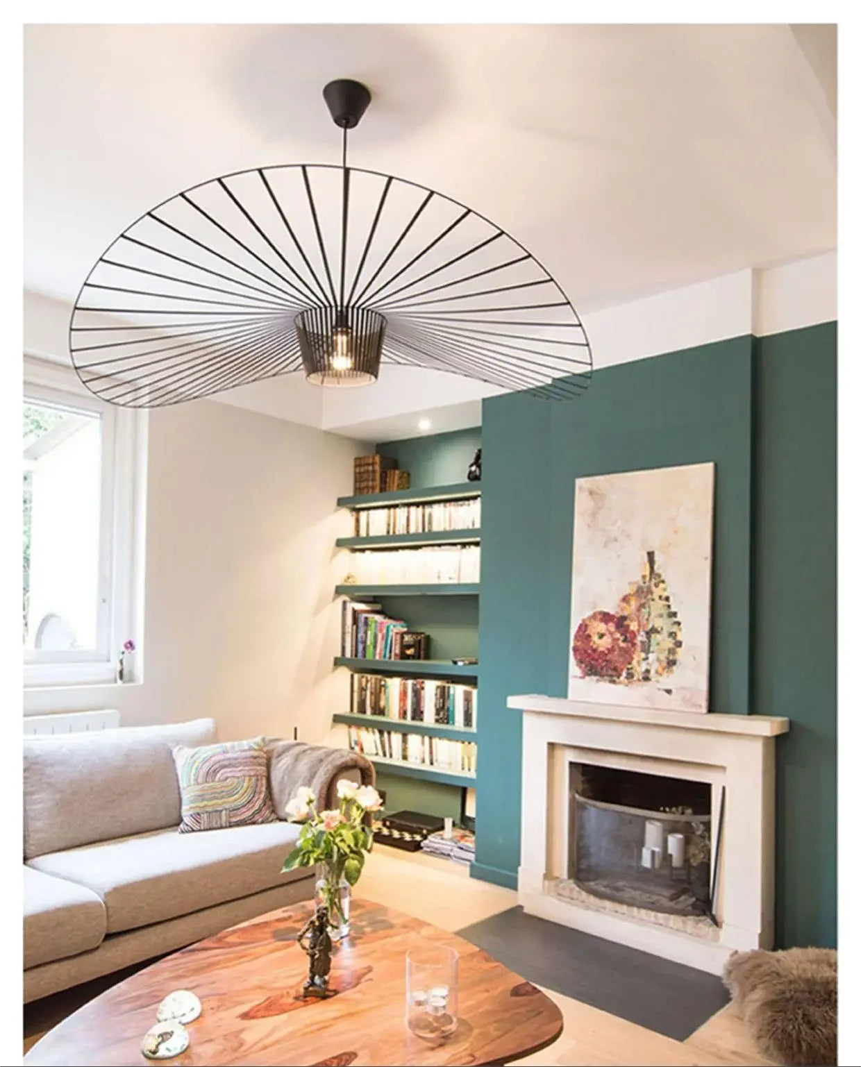 Italian Cross-Border Nordic Straw Hat Fabric Lamp — Modern Designer Art Lamp for Restaurant & Living Bedroom