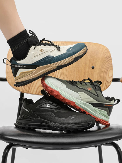 HOBIBEAR Hiking Shoes for Men & Women – Elastic Band, Non-Slip, Comfortable Outdoor Walking & Running Sneakers