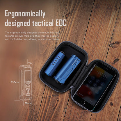 IMALENT BL50 EDC Flashlight – 3600 Lumen Cree XHP50 HI LED, Type-C Rechargeable Dual Light for Camping & Work