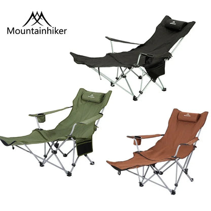 MOUNTAINHIKER 4-Speed Adjustable Folding Lounge Chair – Ultra-Light Portable Camping & Fishing Chair