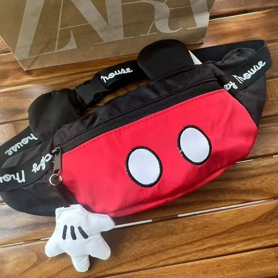 Mickey Mouse Waist Bag – Adjustable Crossbody Pack for Kids & Girlfriend Gift 2025