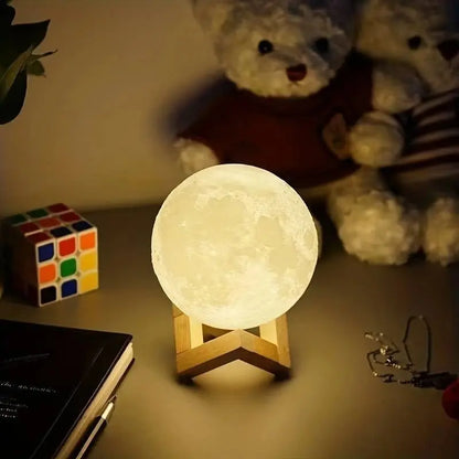 LED Galaxy Moon Night Light - DIY Warm Light for Bedroom Decoration, Perfect Birthday Gift for Girls, Boys, and Women
