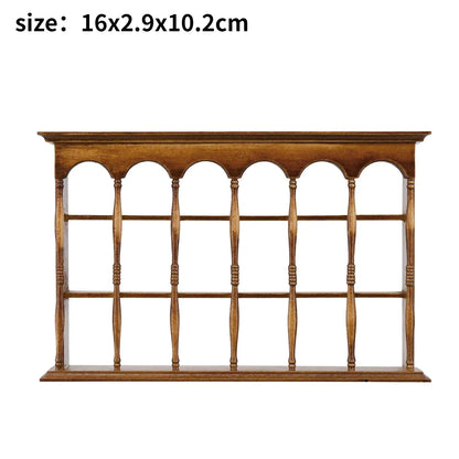 1/6 Scale BJD Dollhouse Wooden Shelf & Sink Cabinet — Miniature Kitchen Furniture Accessory for Dollhouse Bar Counter