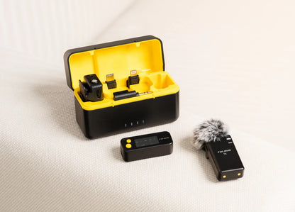 FULAI M X5 Wireless Lavalier Microphone – Quick Noise-Cancellation System for DSLR, iPhone, Android & YouTube Recording