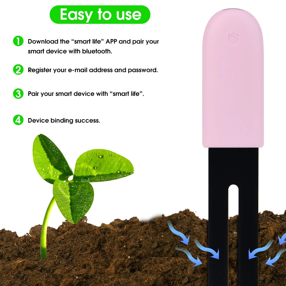 HHCC Flower Monitor – Smart Garden Care Sensor for Plants, Soil, Water & Fertility, Compatible with Xiaomi
