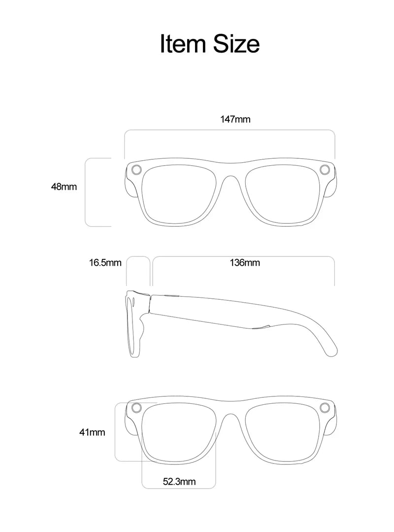 Xiaomi AI Smart Glasses — 8K HD Photochromic, Multifunction Camera Glasses with Translation, Bluetooth Calling, Voice Assistant, Music Player