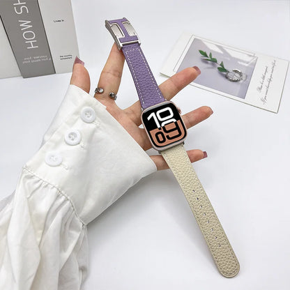 Genuine Leather Straps for Apple Watch – 40mm-49mm Bands for Series 5/6/7/8/9/10, SE & Ultra