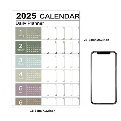 2024-2025 Kawaii Wall Calendar Planner – Large Schedule Organizer, To-Do List, Target Tracker, Office Supplies