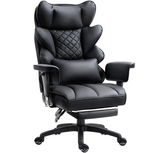 Dowinx Big & Tall Office Chair – High Back Computer Gaming Chair with Pocket Spring Cushion, Lumbar Support & Armrests