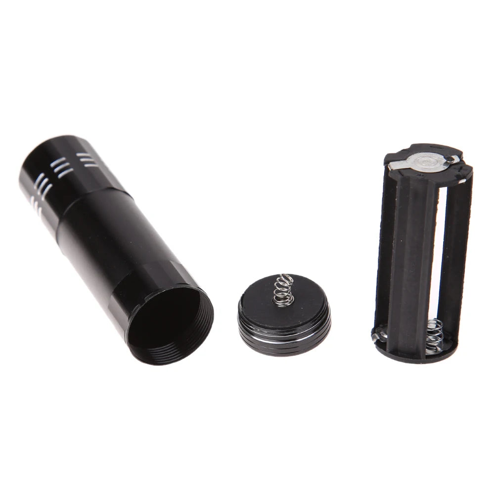 9LED UV Light Torch – Super Mini Ultra Violet Flashlight for Scorpion Detection, Waterproof & Strong 9 LED Lamp