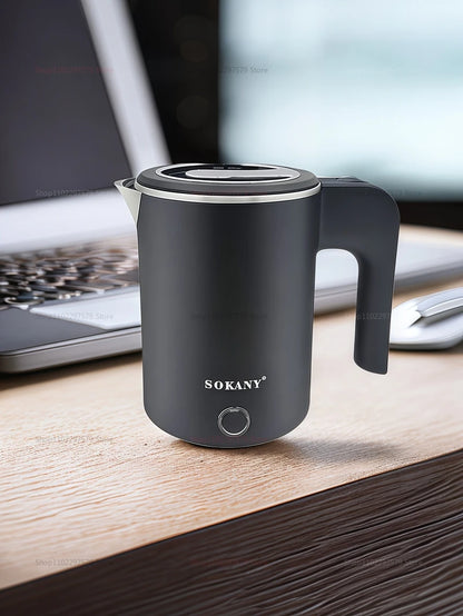 500ML Stainless Steel Portable Electric Kettle — Travel Water Boiler Pot for Hotel, Home, Kitchen, Tea, and Coffee