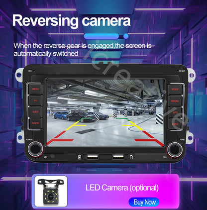 2DIN Android Car Radio for Volkswagen Golf 5/6, Polo, Passat B6/B7, CC, Skoda, Jetta - Multimedia, CarPlay, Wifi & GPS Navigation