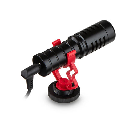 Professional Shotgun Condenser Microphone – Podcast Mic for Phone, Camera & Computer Recording