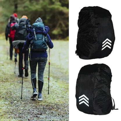 Outdoor Reflective Backpack Rain Cover – Waterproof Safety Cover for Cycling, Hiking & Climbing, Fits 18-45L Bags