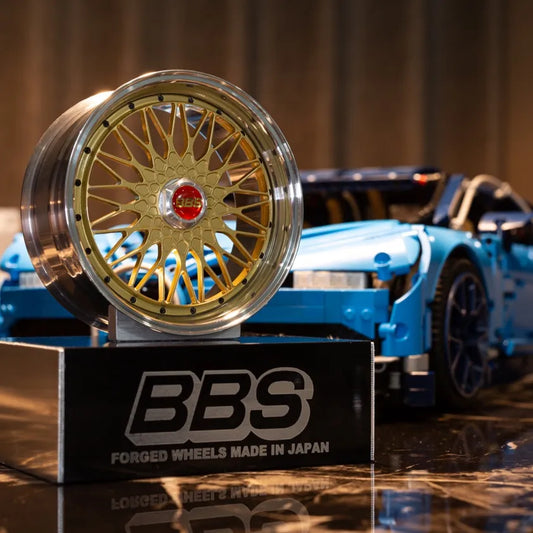 Metal Forged BBS RAYS Wheel Hub: 1/5 Scale Car Model for Creative Desktop Display - Personalized Modification Toy Gift