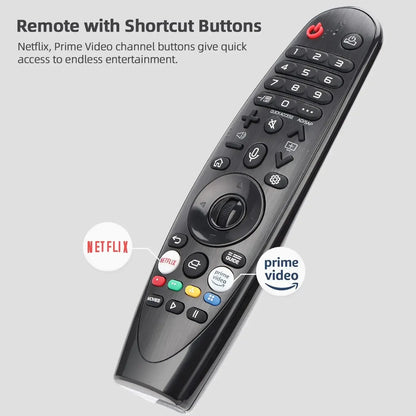 Voice Magic Remote AKB75855501 – Replacement for LG Smart TV (2018-2020), with Pointer Function, Compatible with AN-MR20GA, MR19BA, MR18BA