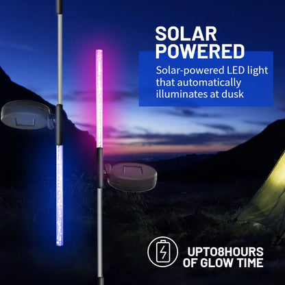 2PCS Solar Reed Lamps - Waterproof Outdoor Garden Lights, Solar Powered Pathway Lighting for Yard, Lawn, Patio Decor