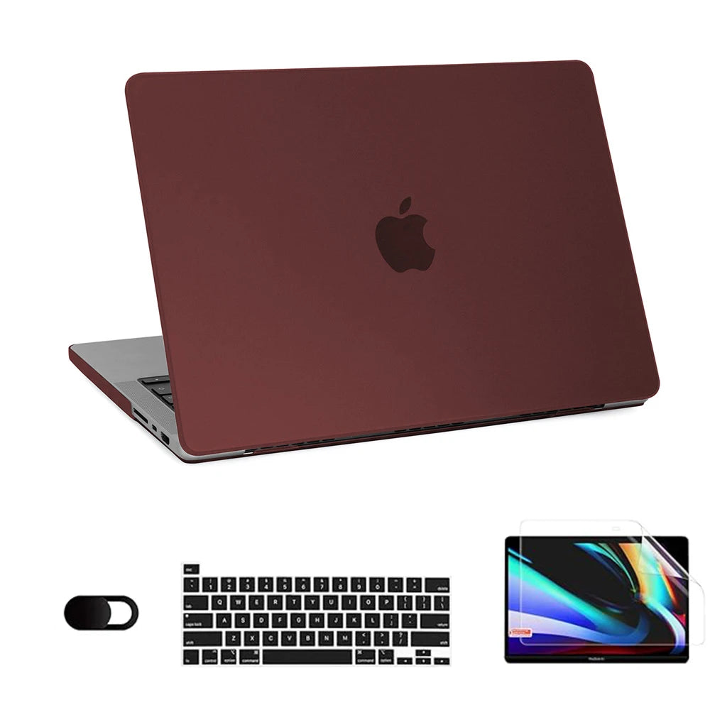 2024 Ultra Thin Hard Shell Laptop Case for MacBook Air 13 & MacBook Pro 14 – M3, M2, M1 Chip, A2941 Cover