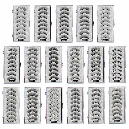 3D Natural Magnetic Eyelashes – 5 Magnetic Lashes with Handmade Gift Box, Reusable Extensions