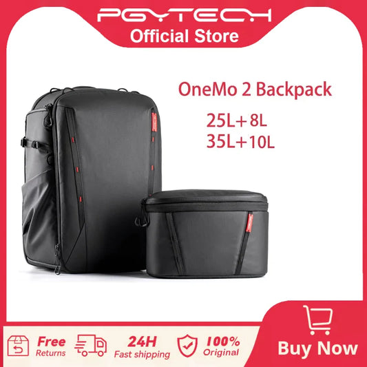 PGYTECH OneMo 2 Camera Backpack – Waterproof Shoulder Bag for Canon, Fuji Cameras & 16" Laptop