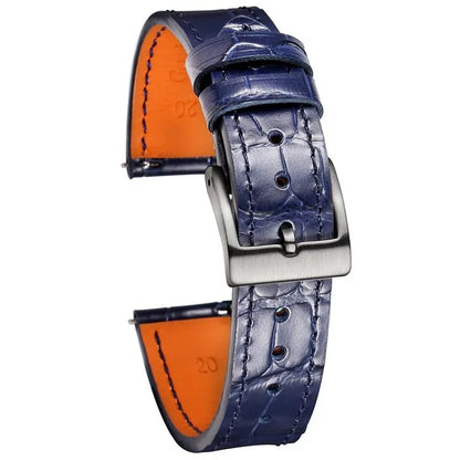 HEMSUT Genuine Leather Watch Band – Handmade Cowhide Quick Release Straps for Men 18MM-22MM