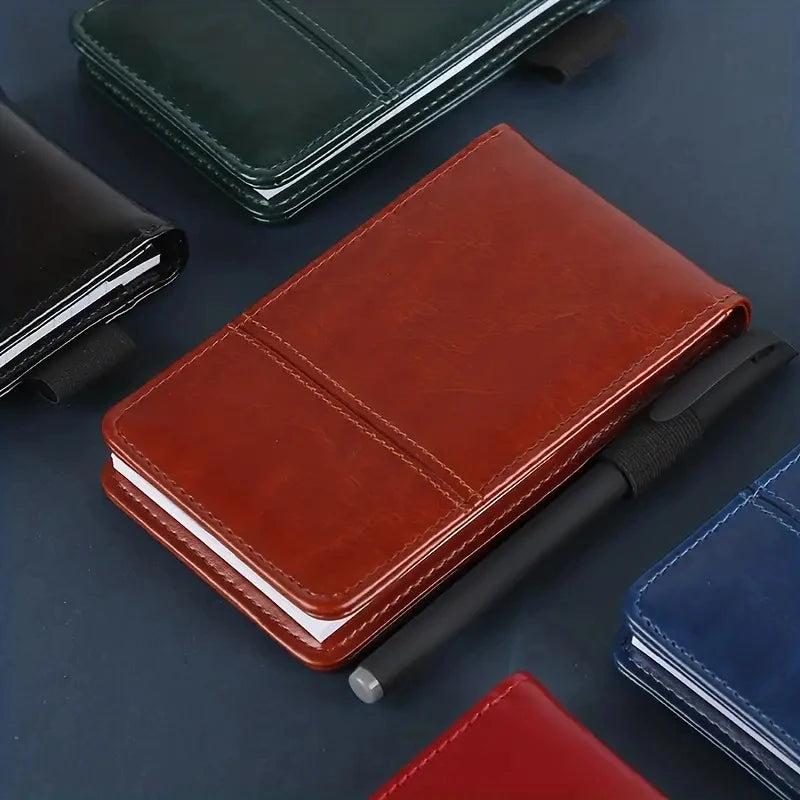 A7 Multi-Functional Business Notebook - Portable Office Notepad with Calculator and Post-It Notes for Organized Professionals