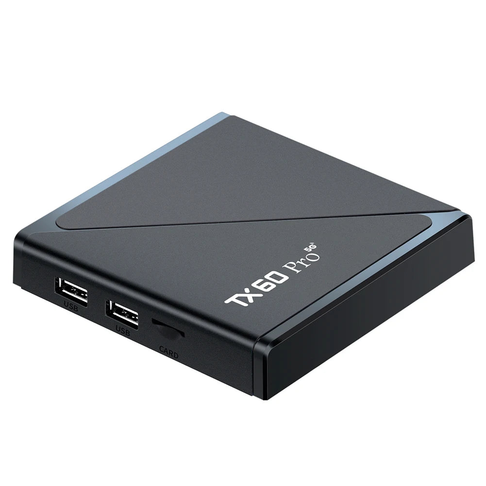 Android 16 Smart TV Box — Allwinner H313 Quad-Core, Dual WiFi 2.4G/5G, 14K Media Player with Voice Remote (16G/256G)