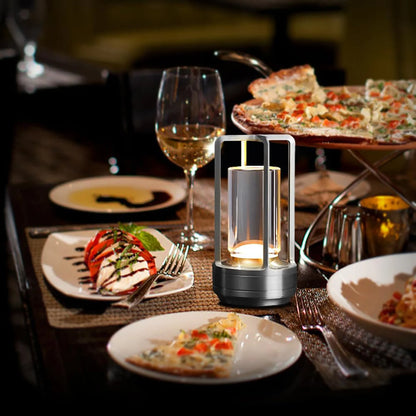 Wireless LED Touch Sensor Table Lamp - Rechargeable Desktop Night Light for Bedroom, Hotel, Bar & Restaurant Decor