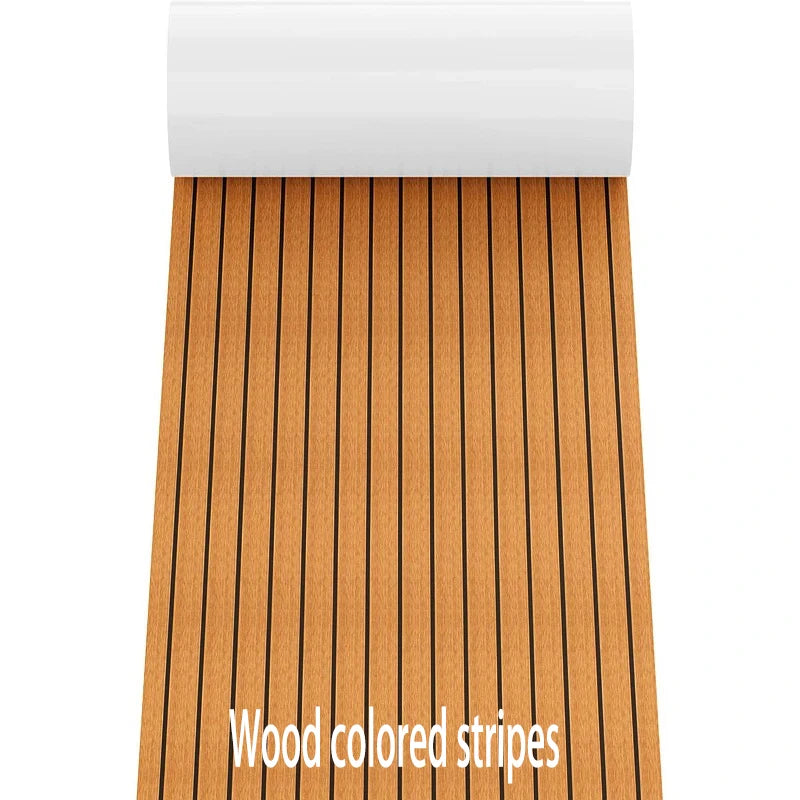 2400×450×6mm EVA Foam Boat Flooring — Faux Teak Decking Sheet Pad in 4 Colors for Boat, Marine, Yacht & RV Deck Mat