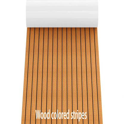 2400×450×6mm EVA Foam Boat Flooring — Faux Teak Decking Sheet Pad in 4 Colors for Boat, Marine, Yacht & RV Deck Mat
